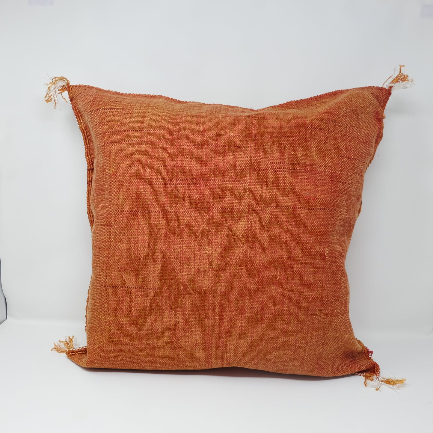 Burnt Orange Moroccan Cactus Sabra Silk Pillow