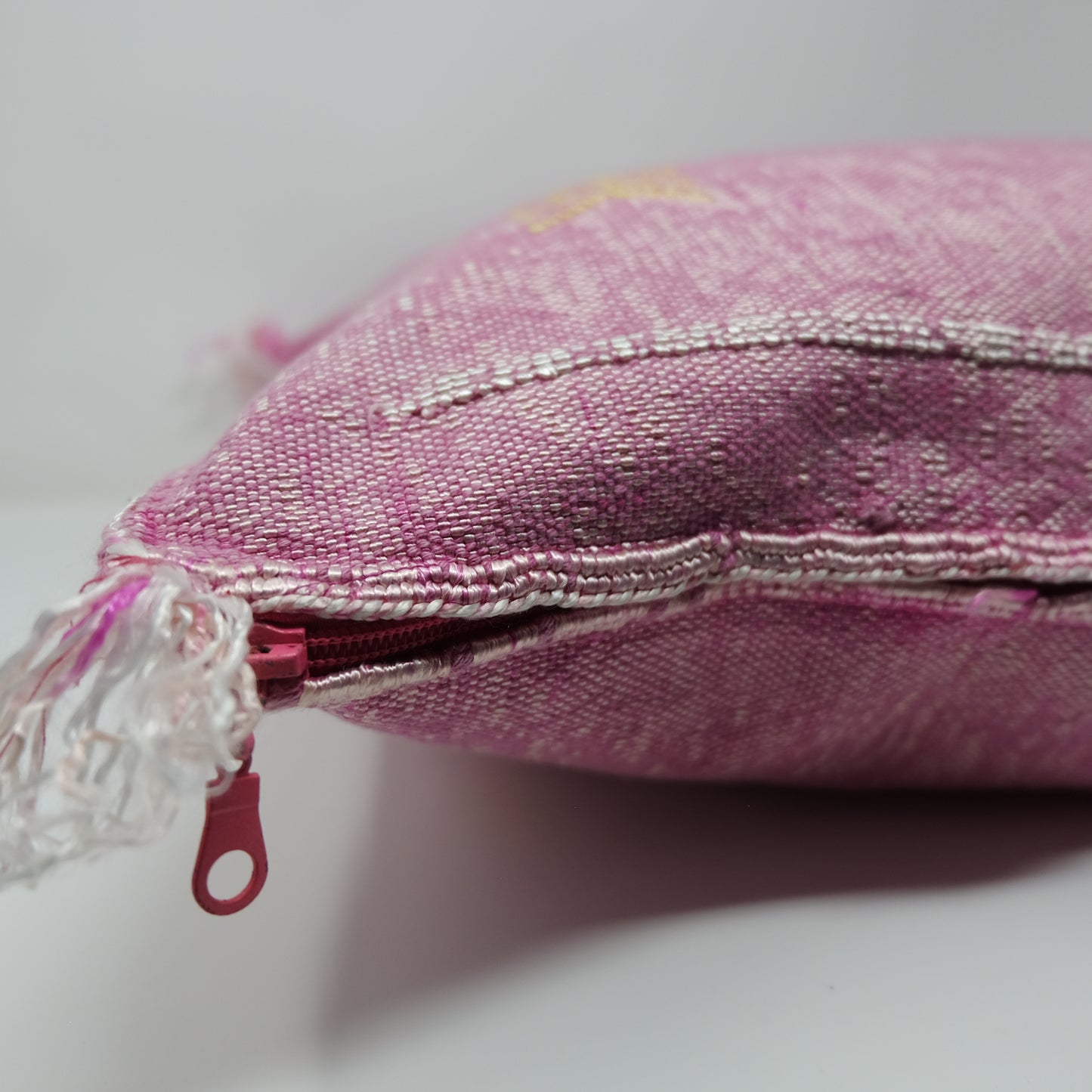 Pink Moroccan Cactus Sabra Silk Pillow